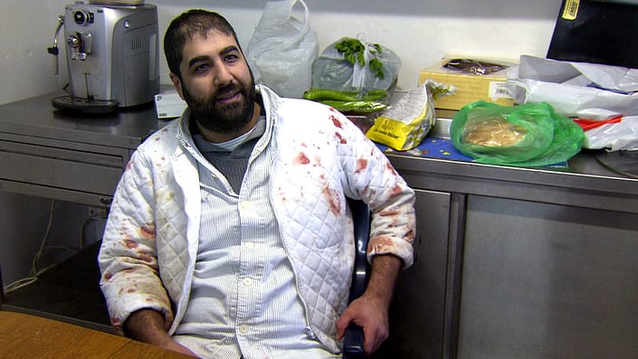 Ahmed mit Schlachterjacke_1920