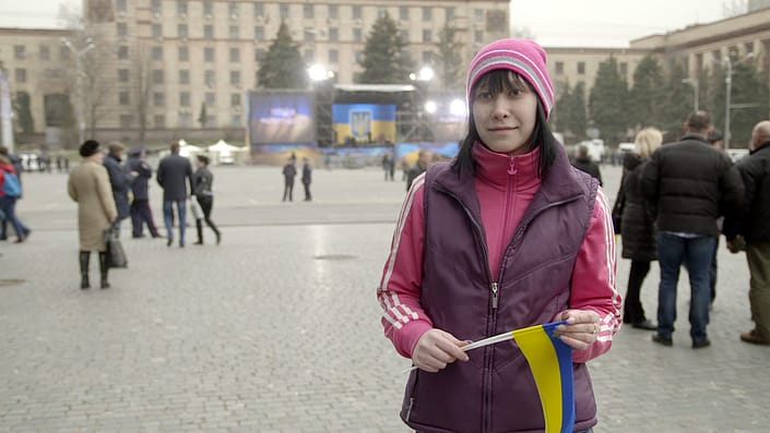 Nathalia Bornjakowa auf einer Veranstaltung in Dnipropetrowsk